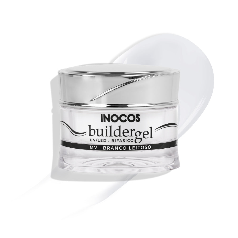 Builder Gel INOCOS Branco Leitoso de Média Viscosidade 30g