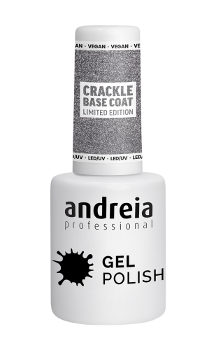 CRACKLE BASE COAT SILVER ANDREIA - Essencial Cosmética