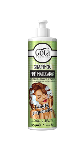 GOTA DOURADA SHAMPO PRÉ MATIZADOR 300ML - Essencial Cosmética