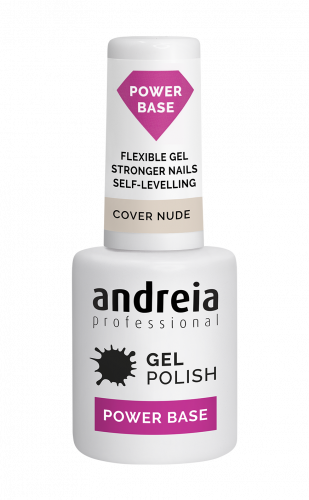 POLISH VERNIZ GEL POWER BASE COVER NUDE ANDREIA - Essencial Cosmética