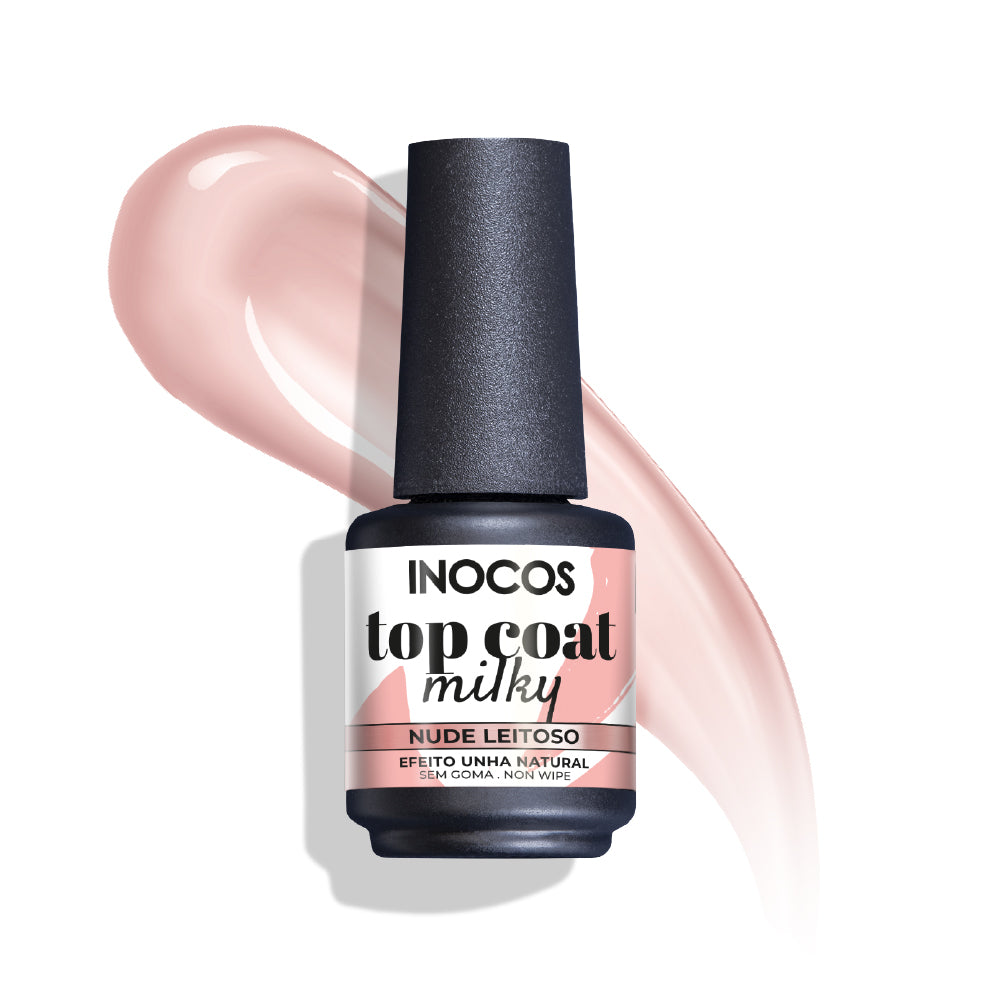 Top Coat INOCOS Milky Nude Leitoso